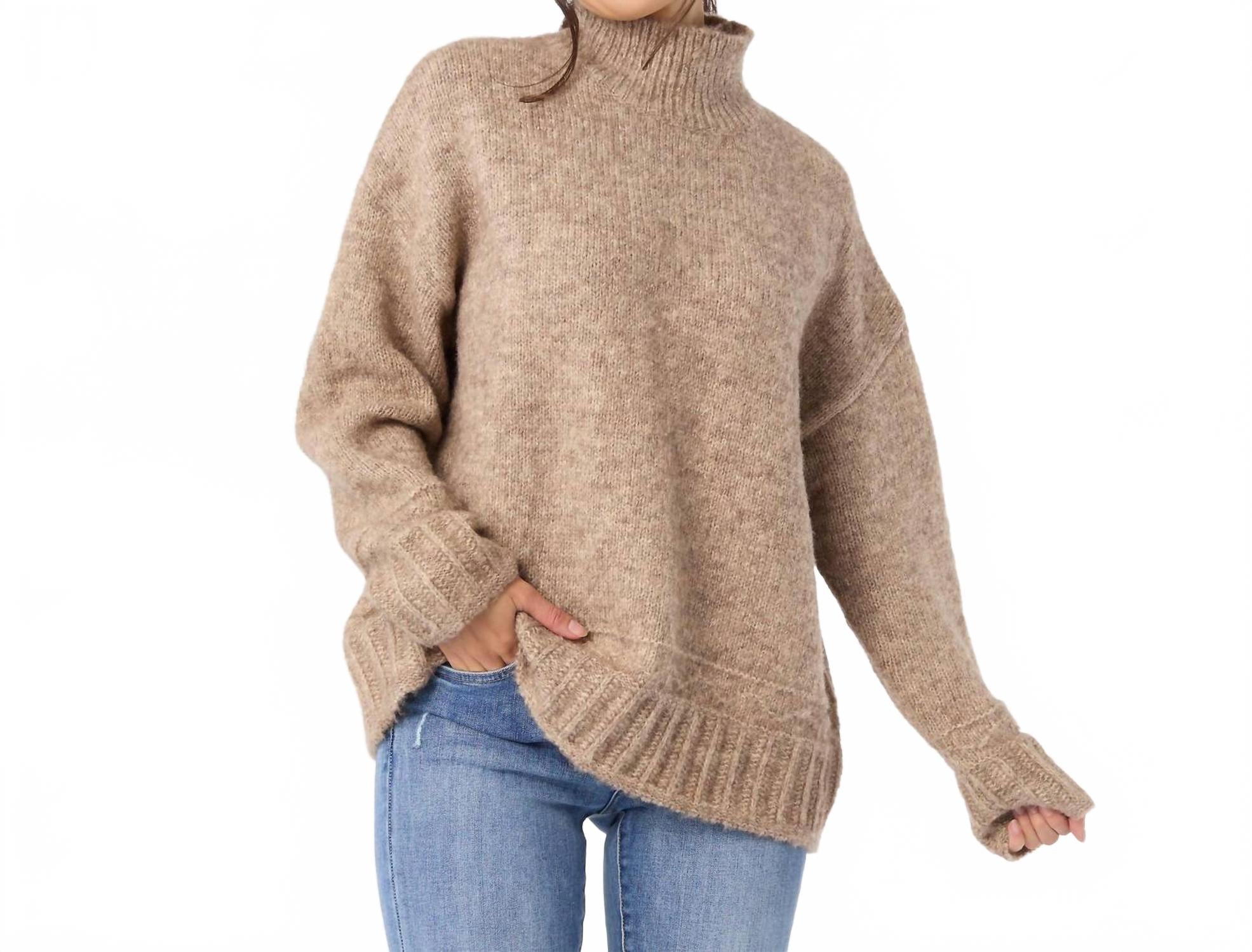 COCO + CARMEN Свитер Joyce Marled с длинными рукавами и воротником-стойкой, бежевый
COCO + CARMEN Свитер Joyce Marled с длинными рукавами и воротником-стойкой, бежевый