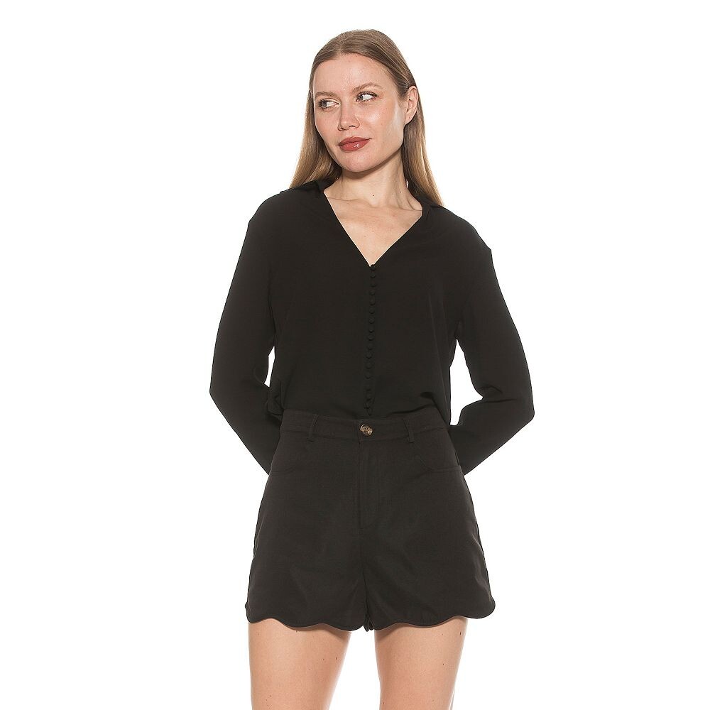 Женская рубашка с длинным рукавом и v-образным вырезом ALEXIA ADMOR Lori, черный
Женская рубашка с длинным рукавом и v-образным вырезом ALEXIA ADMOR Lori, черный