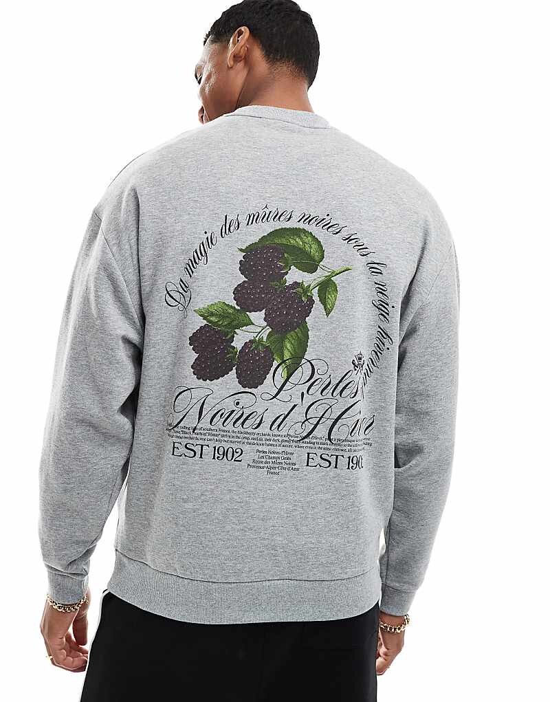 ASOS DESIGN – толстовка оверсайз серого меланжевого цвета с фруктовым принтом
ASOS DESIGN – толстовка оверсайз серого меланжевого цвета с фруктовым принтом