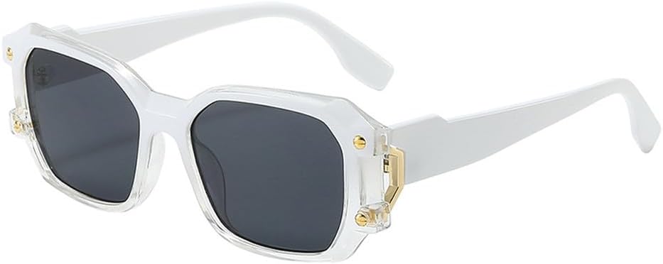 Модные двухцветные женские солнцезащитные очки в стиле ретро с заклепками, модные мужские солнцезащитные очки с уникальным дизайном и защитой от УФ-излучения UV400 HVTVTLA, White Grey
Модные двухцветные женские солнцезащитные очки в стиле ретро с заклепками, модные мужские солнцезащитные очки с уникальным дизайном и защитой от УФ-излучения UV400 HVTVTLA, White Grey