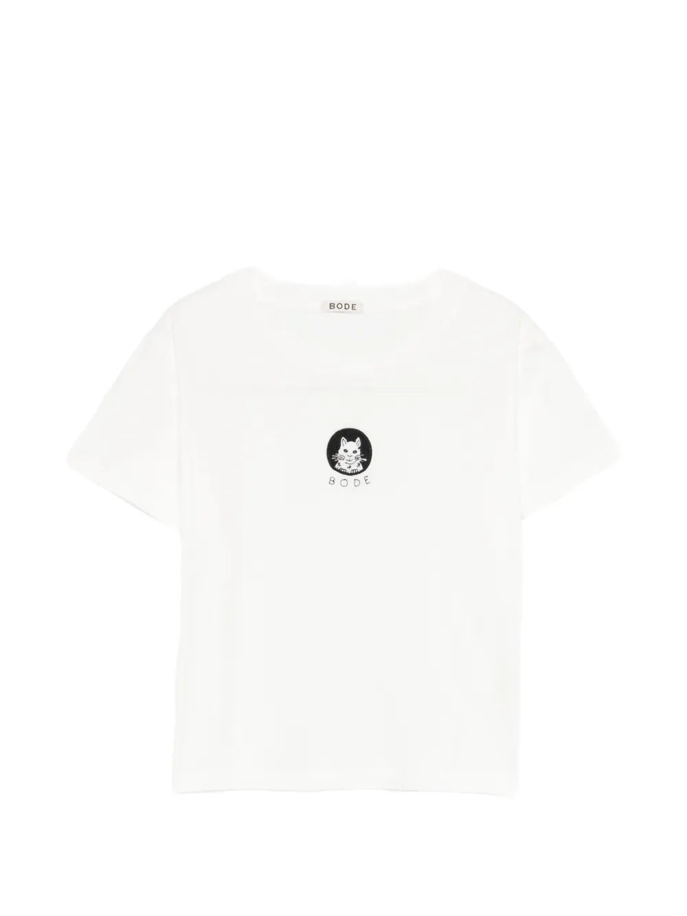 Футболка с круглым вырезом и принтом в виде кота Bode, белый
Футболка с круглым вырезом и принтом в виде кота Bode, белый