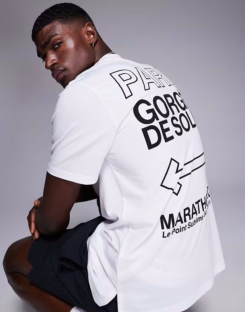 4505 - Футболка для бега из быстросохнущего трикотажа белого цвета, свободного кроя, с принтом на спине
4505 - Футболка для бега из быстросохнущего трикотажа белого цвета, свободного кроя, с принтом на спине