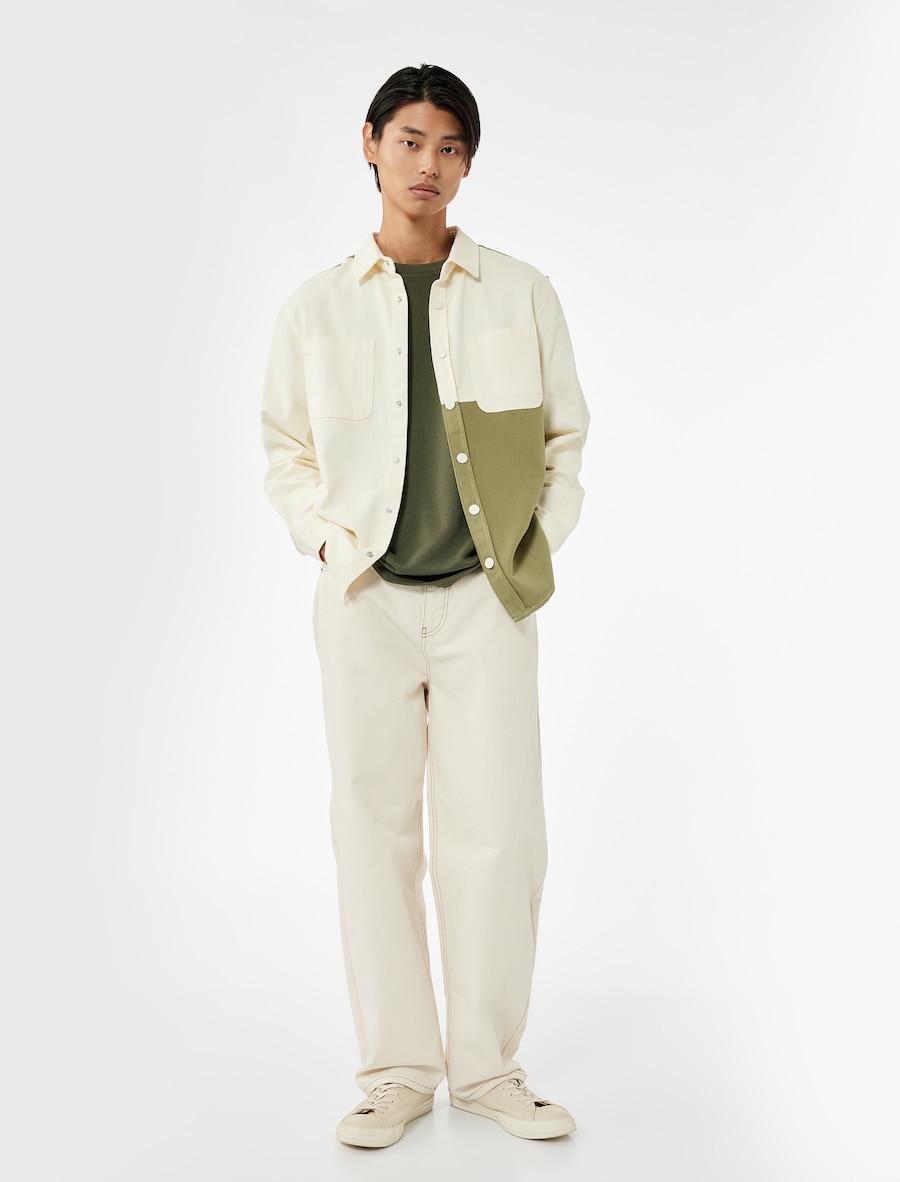 Рубашка на пуговицах классического кроя Koton, бежевый
Рубашка на пуговицах классического кроя Koton, бежевый