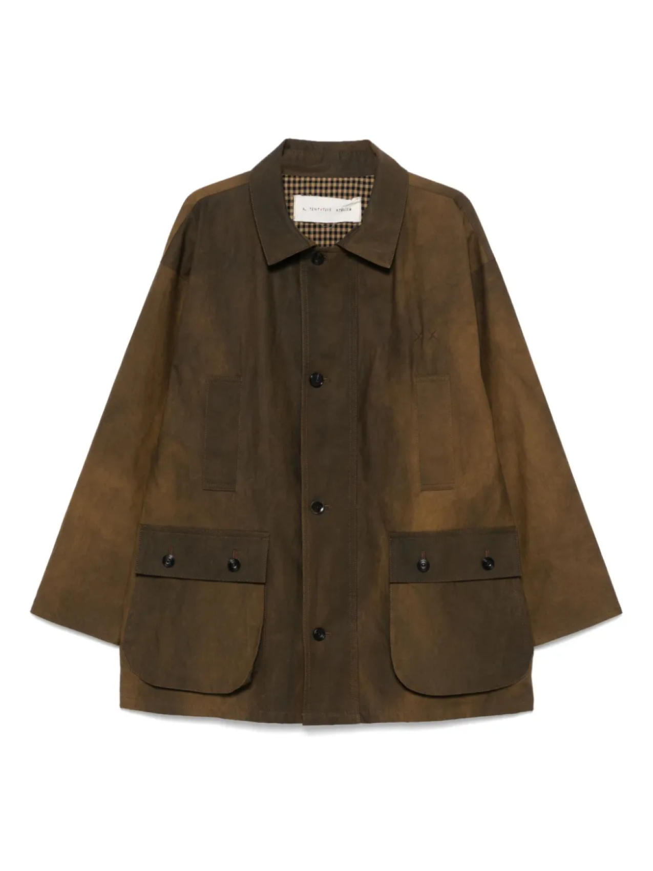 A Tentative Atelier куртка с эффектом потертости, коричневый
A Tentative Atelier куртка с эффектом потертости, коричневый