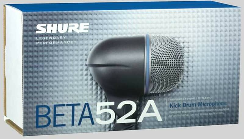 Микрофон Shure BETA 52A Supercardioid Dynamic Bass Drum Microphone
Микрофон Shure BETA 52A Supercardioid Dynamic Bass Drum Microphone
