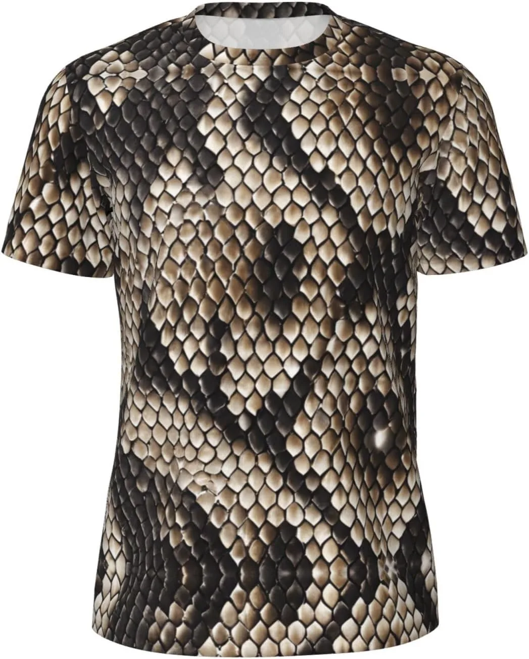 Классическая футболка с принтом под змеиную кожу для мужчин YANYU
Классическая футболка с принтом под змеиную кожу для мужчин YANYU