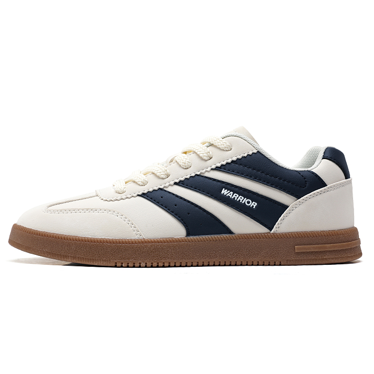 Warrior Абразивоустойчивые противоскользящие скейтбордские кросовки мужские низкие, бежево-голубые
Warrior Абразивоустойчивые противоскользящие скейтбордские кросовки мужские низкие, бежево-голубые