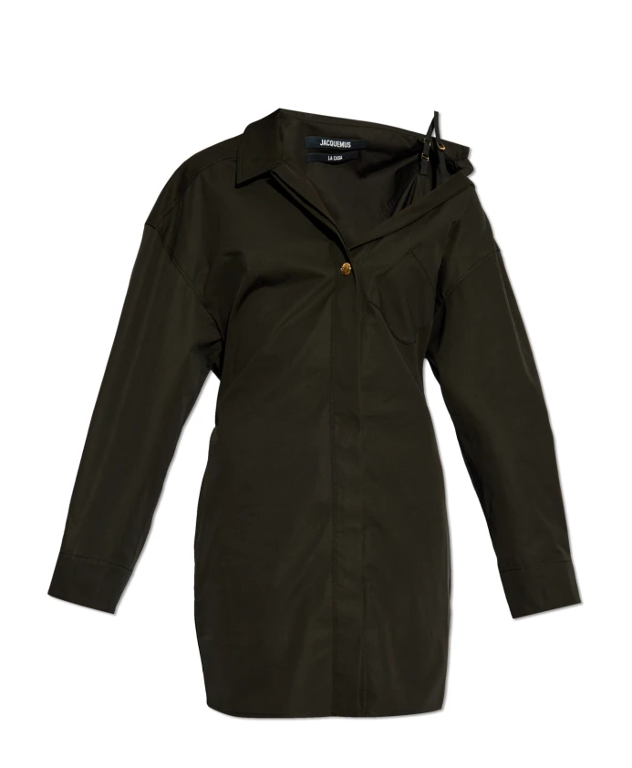 Мини-Платье-Рубашка Jacquemus, черный
Мини-Платье-Рубашка Jacquemus, черный