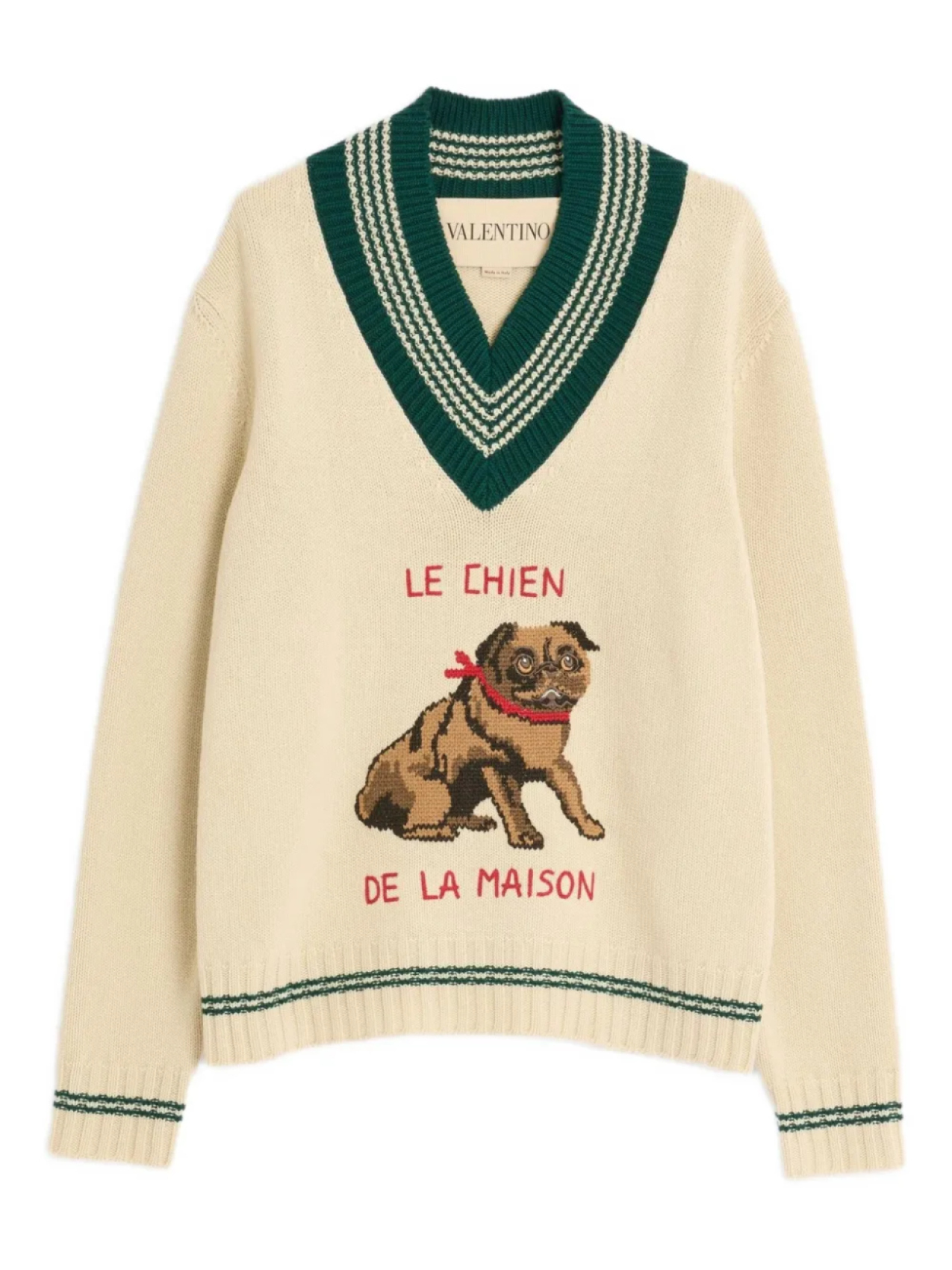 Valentino Garavani ЖАККАРДОВЫЙ ШЕРСТЯНОЙ СВИТЕР LE CHIEN DE LA MAISON, нейтральный
Valentino Garavani ЖАККАРДОВЫЙ ШЕРСТЯНОЙ СВИТЕР LE CHIEN DE LA MAISON, нейтральный