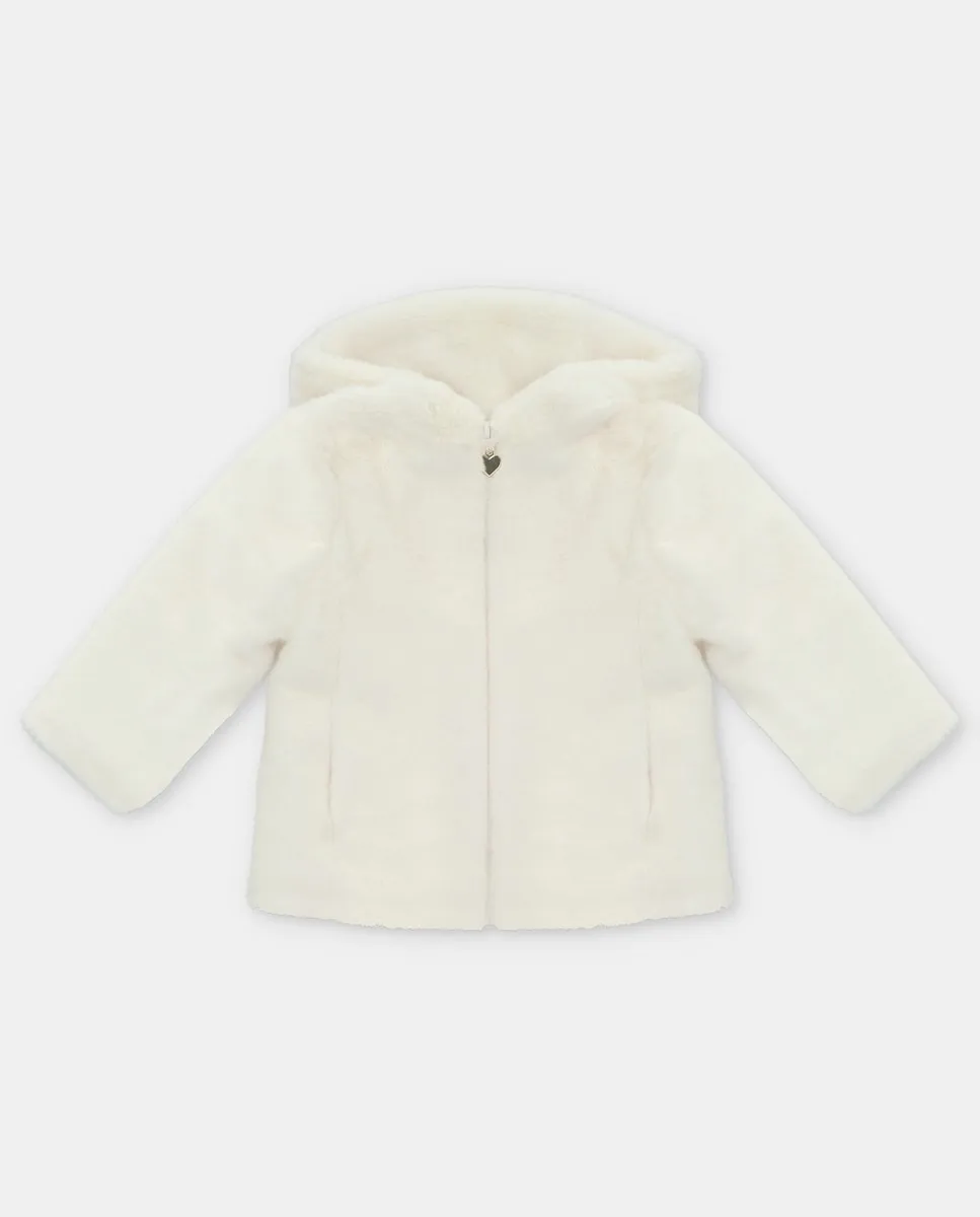 Детское пальто с капюшоном из натурального меха кремового цвета Martín Aranda
Детское пальто с капюшоном из натурального меха кремового цвета Martín Aranda