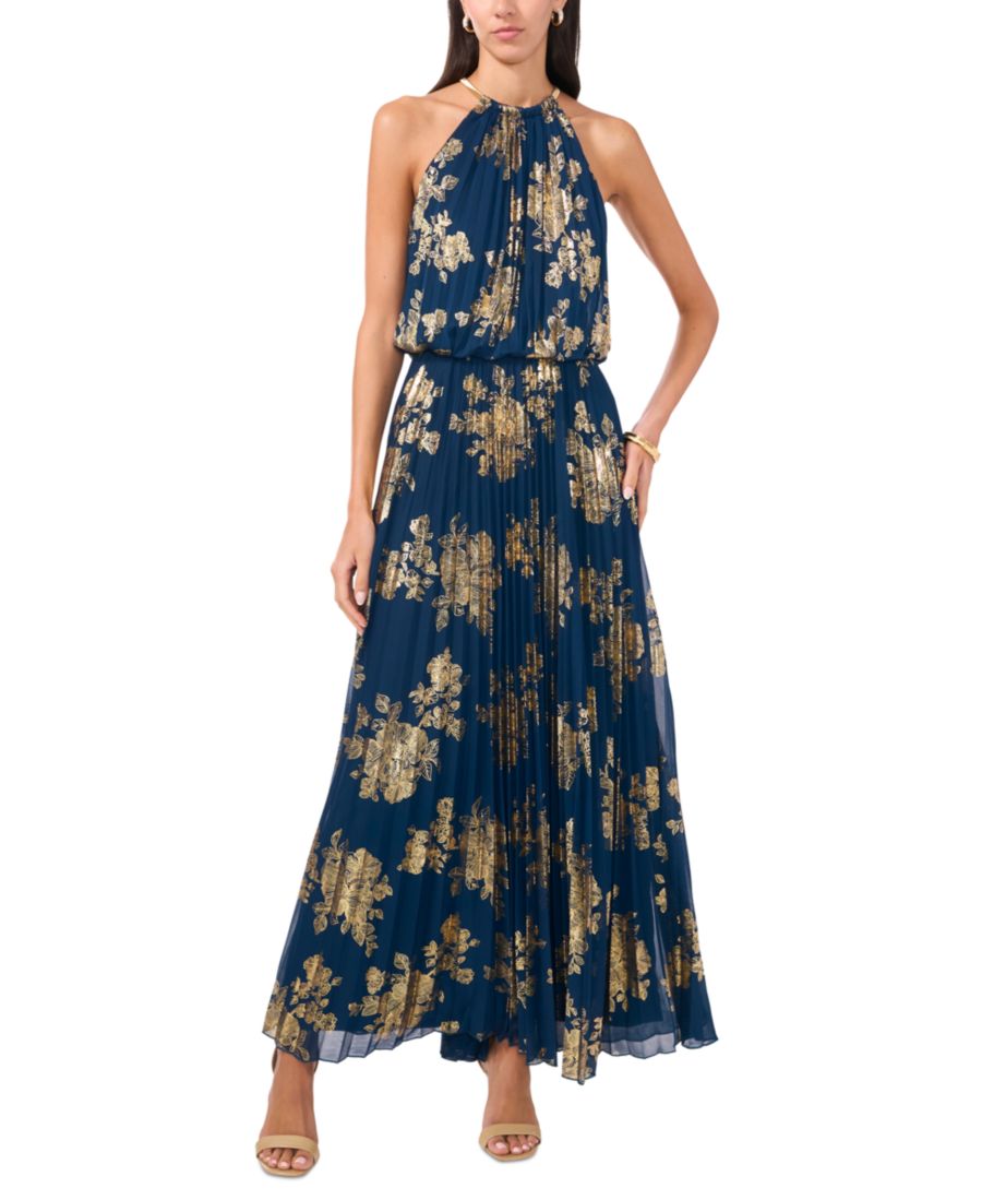 Женское платье с плиссировкой и воротником-халтером, украшенное вышивкой MSK, Dark Fern
Женское платье с плиссировкой и воротником-халтером, украшенное вышивкой MSK, Dark Fern