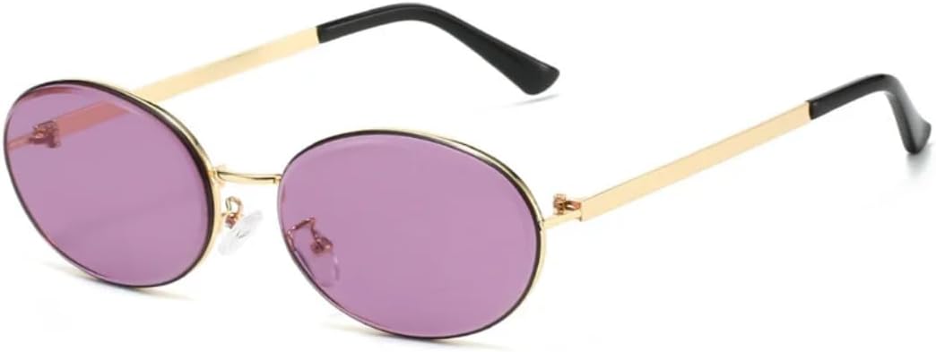 Роскошные маленькие круглые солнцезащитные очки для женщин и мужчин, популярные винтажные солнцезащитные очки в стиле панк, металлические очки с защитой от УФ-излучения UV400 TKKTLLT, Gold-purple
Роскошные маленькие круглые солнцезащитные очки для женщин и мужчин, популярные винтажные солнцезащитные очки в стиле панк, металлические очки с защитой от УФ-излучения UV400 TKKTLLT, Gold-purple