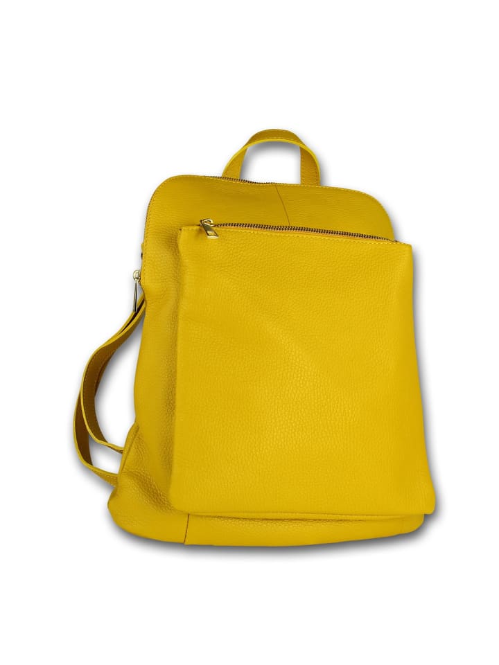 Кожаный городской рюкзак Toscanto, желтый, примерно 30 см
Кожаный городской рюкзак Toscanto, желтый, примерно 30 см