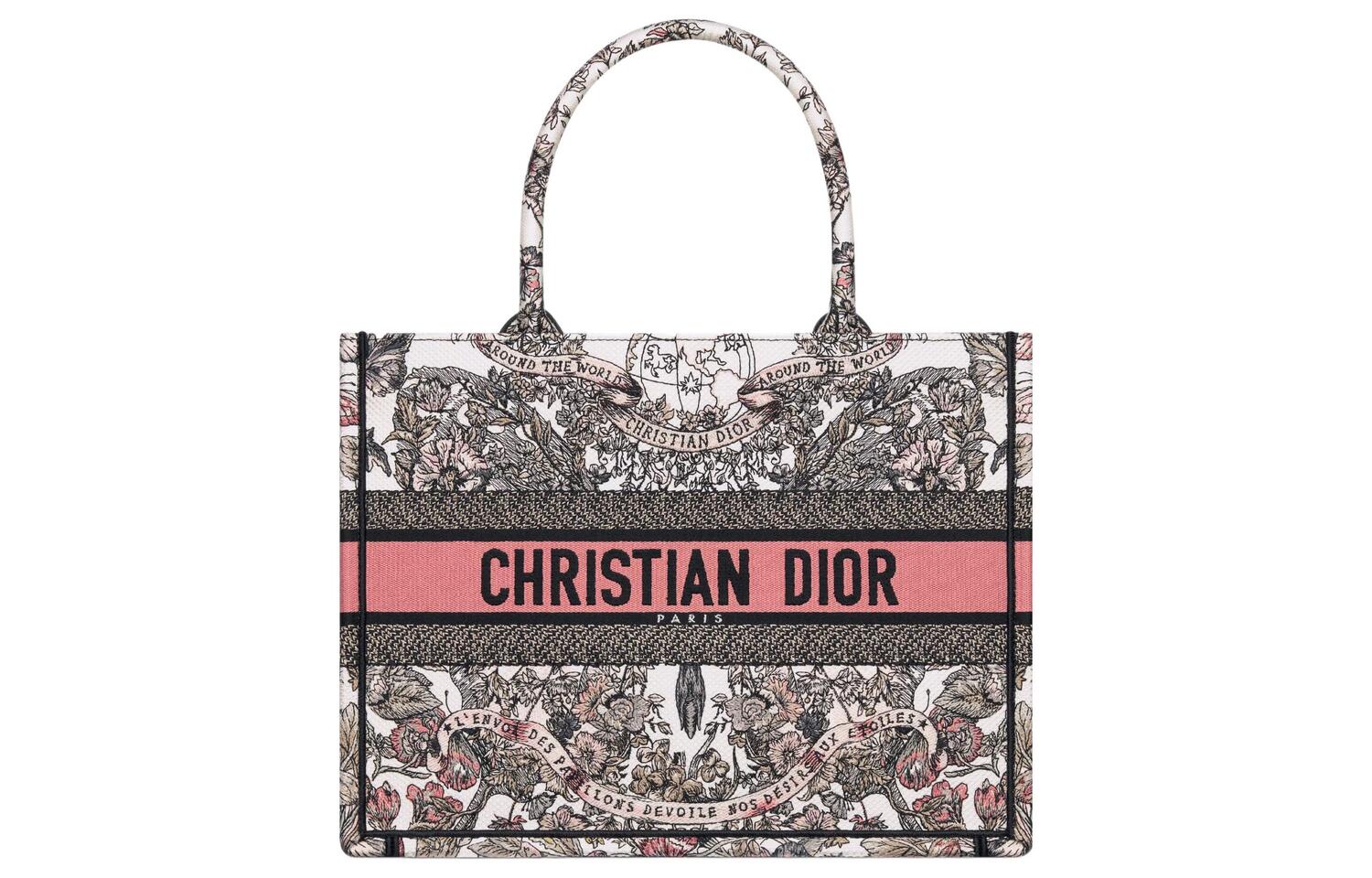 Вышитая сумка-шоппер, хозяйственная сумка, дамская сумка среднего размера бело-розовая DIOR
Вышитая сумка-шоппер, хозяйственная сумка, дамская сумка среднего размера бело-розовая DIOR