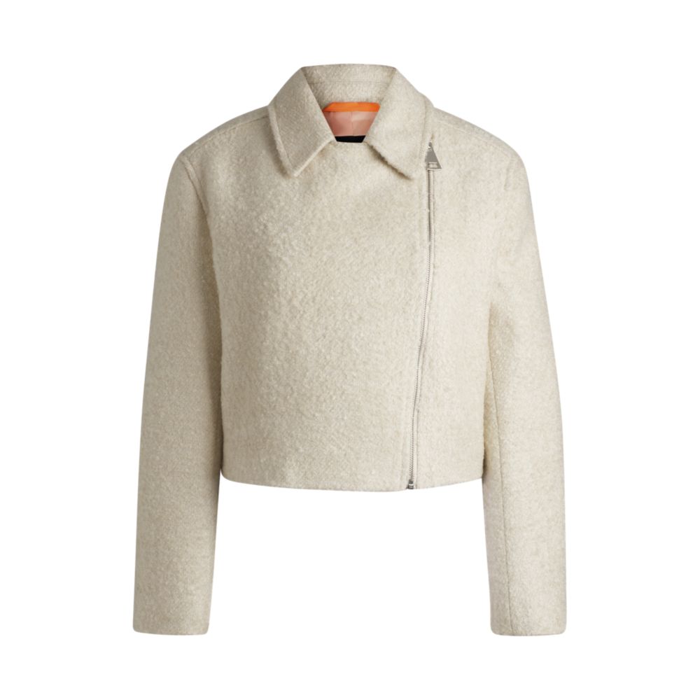 Куртка на молнии из ткани букл BOSS, белый
Куртка на молнии из ткани букл BOSS, белый