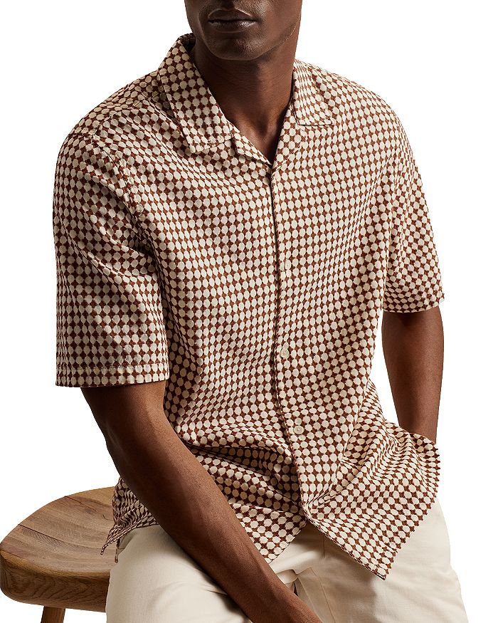 Текстурированная рубашка с коротким рукавом и застежкой на пуговицы Ted Baker, коричневый
Текстурированная рубашка с коротким рукавом и застежкой на пуговицы Ted Baker, коричневый