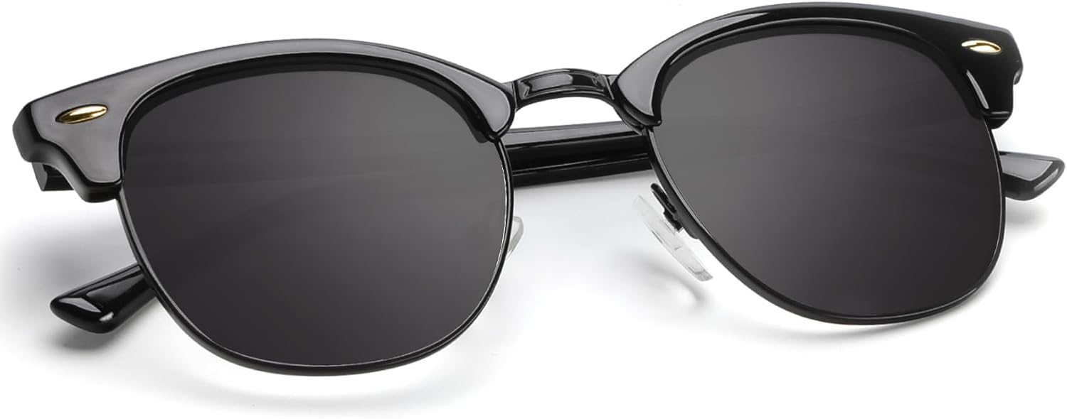 Поляризованные солнцезащитные очки KALIYADI для мужчин и женщин, полуободковая оправа, солнцезащитные очки для вождения, блокирующие УФ-излучение, E4-(glass Lens | Non Polarized) Glossy Black | Black | Black Rim
Поляризованные солнцезащитные очки KALIYADI для мужчин и женщин, полуободковая оправа, солнцезащитные очки для вождения, блокирующие УФ-излучение, E4-(glass Lens | Non Polarized) Glossy Black | Black | Black Rim