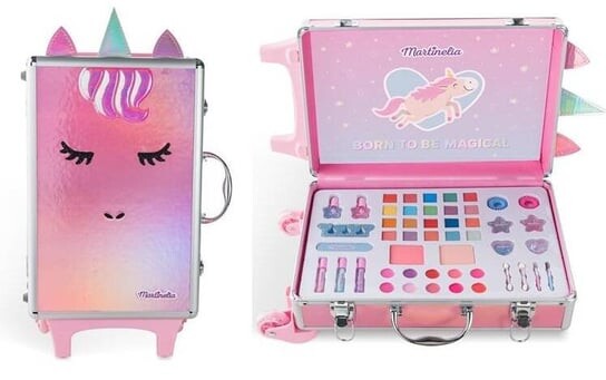 Детский футляр для макияжа Martinelia, Unicorn, чемодан для косметики XL 
Детский футляр для макияжа Martinelia, Unicorn, чемодан для косметики XL