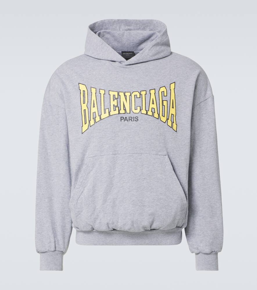 Хлопковый джерси худи Balenciaga, 9921-Heather Grey/Yellow
Хлопковый джерси худи Balenciaga, 9921-Heather Grey/Yellow