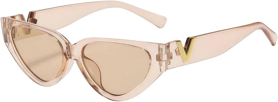 Винтажные солнцезащитные очки «кошачий глаз» для женщин, ретро-оправа в форме треугольника, модные солнцезащитные очки с защитой от УФ-излучения UV400 (цвет шампанского) MAZNVISO, Champagne
Винтажные солнцезащитные очки «кошачий глаз» для женщин, ретро-оправа в форме треугольника, модные солнцезащитные очки с защитой от УФ-излучения UV400 (цвет шампанского) MAZNVISO, Champagne