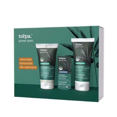 TOŁPA GREEN MEN Набор Очищающий гель для умывания с пилингом, 150 мл + Увлажняющий успокаивающий крем, 50 мл + Гель для душа для мытья тела и волос 2в1, 200 мл
TOŁPA GREEN MEN Набор Очищающий гель для умывания с пилингом, 150 мл + Увлажняющий успокаивающий крем, 50 мл + Гель для душа для мытья тела и волос 2в1, 200 мл