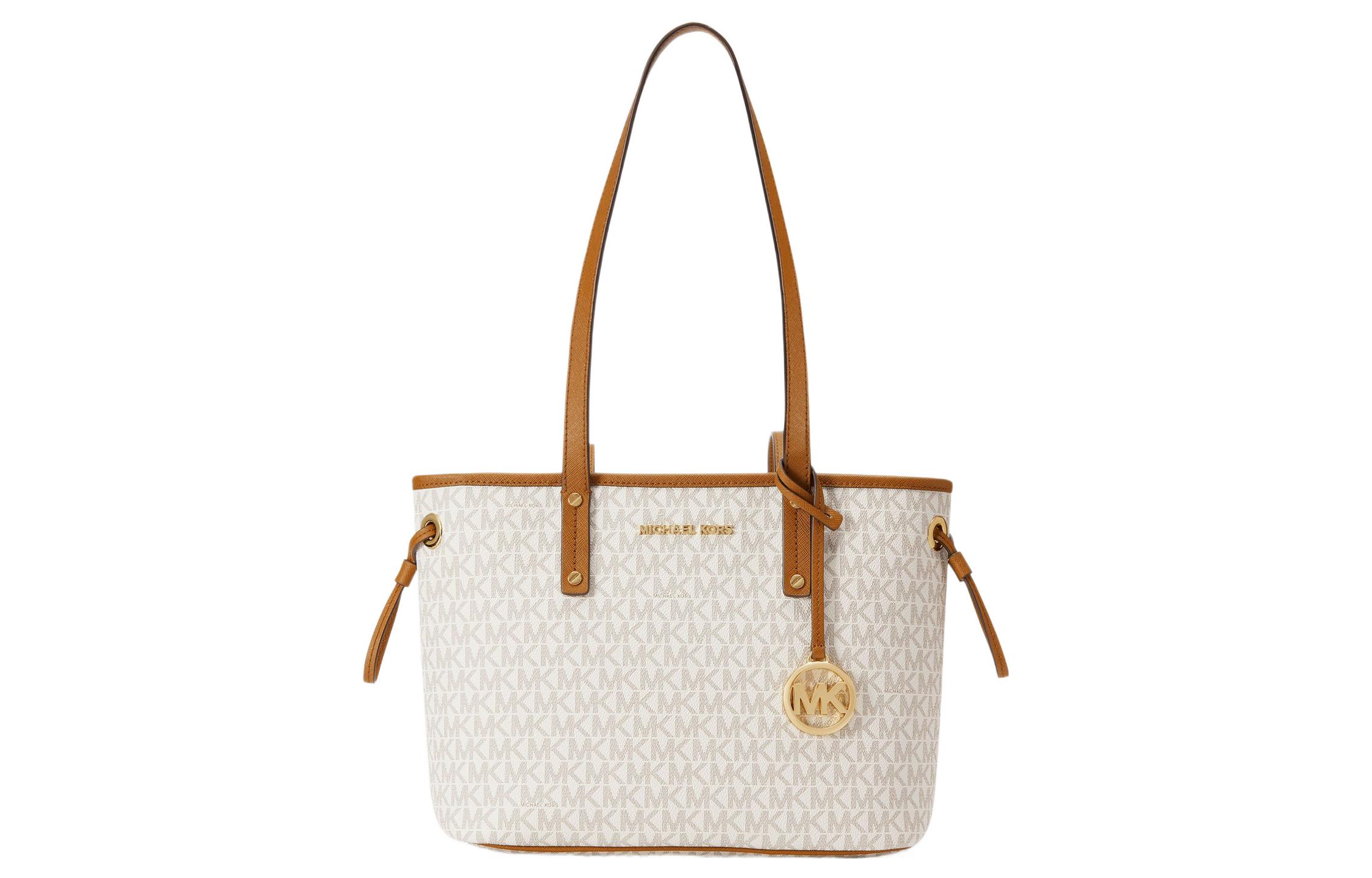 Сумка-тоут Jet Set Travel из кожи, шоппер, сумка через плечо, дамская сумка обычного размера, ванильный белый MICHAEL KORS
Сумка-тоут Jet Set Travel из кожи, шоппер, сумка через плечо, дамская сумка обычного размера, ванильный белый MICHAEL KORS