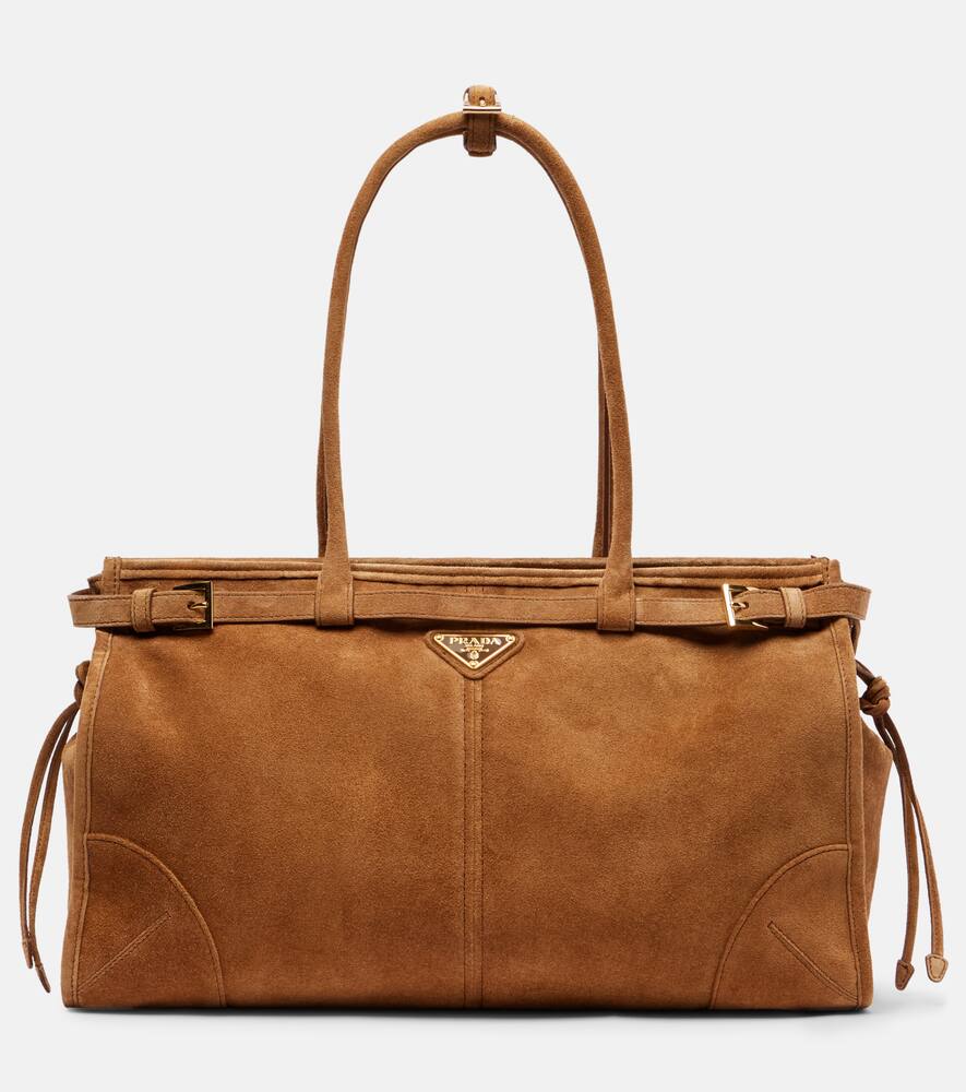 Сумка-тоут Bonnie Large из замши Prada, Brown
Сумка-тоут Bonnie Large из замши Prada, Brown