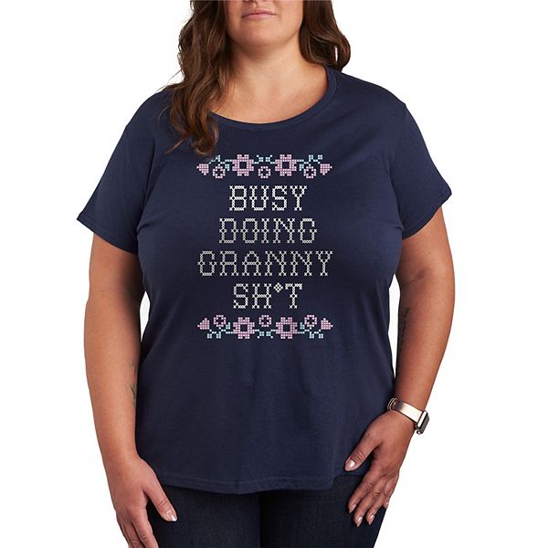 Футболка Plus size с принтом Busy doing granny sh Licensed Character, Navy
Футболка Plus size с принтом Busy doing granny sh Licensed Character, Navy