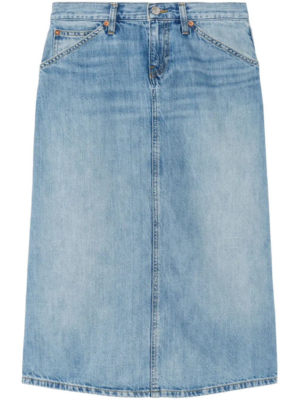 Джинсовая юбка миди Low Rider RE/DONE, синий
Джинсовая юбка миди Low Rider RE/DONE, синий