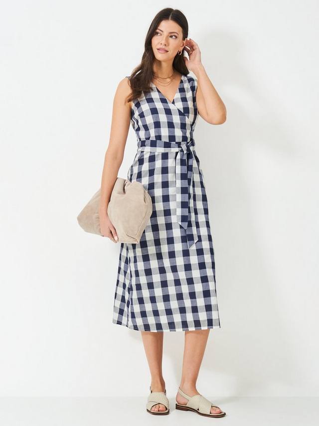 Платье-кимоно Jenny Gingham Crew Clothing, Navy Blue
Платье-кимоно Jenny Gingham Crew Clothing, Navy Blue