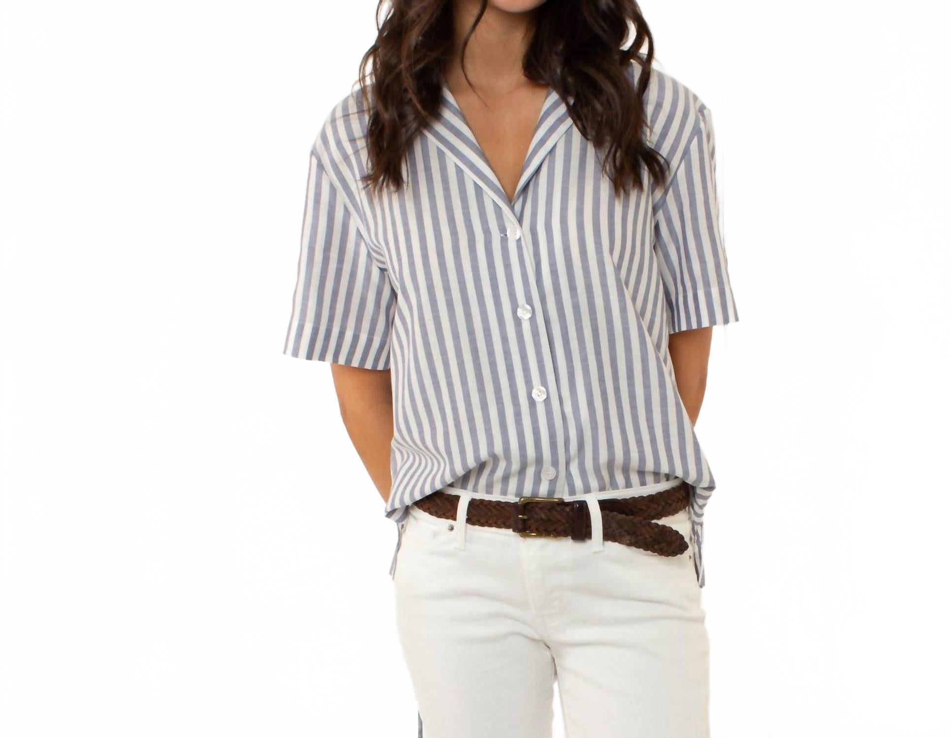 Модная рубашка поло в синюю полоску Thirteen Seven
Модная рубашка поло в синюю полоску Thirteen Seven