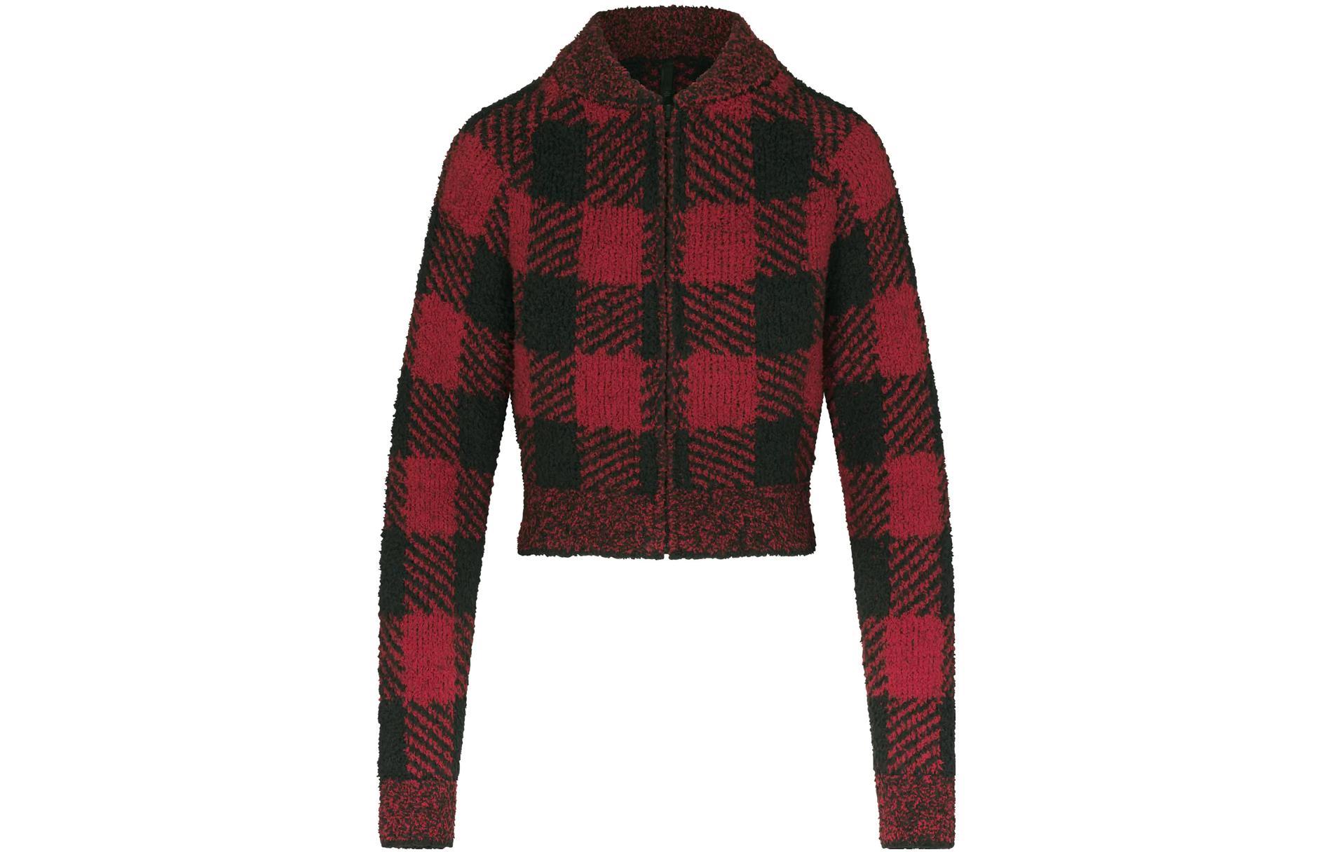 Женская пижамная блуза Skims, клетка баффало кирпичная
Женская пижамная блуза Skims, клетка баффало кирпичная