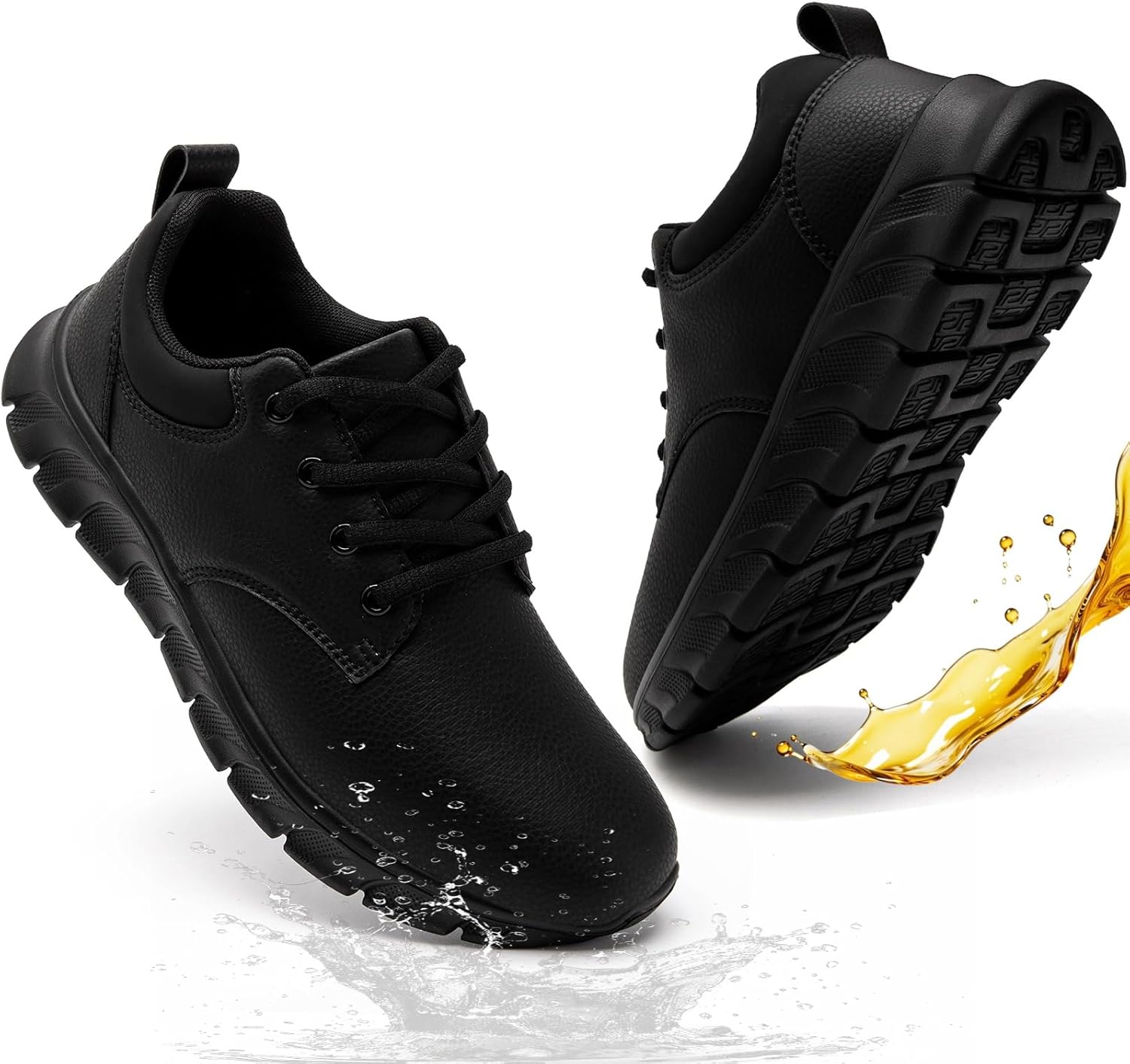 Мужские туфли с противоскользящей подошвой, водонепроницаемые, маслостойкие, из ПУ-кожи, для работы в ресторанах и на кухне, удобные кроссовки для ходьбы, легкие, стильные, повседневные офисные туфли Ytatsp, черный
Мужские туфли с противоскользящей подошвой, водонепроницаемые, маслостойкие, из ПУ-кожи, для работы в ресторанах и на кухне, удобные кроссовки для ходьбы, легкие, стильные, повседневные офисные туфли Ytatsp, черный