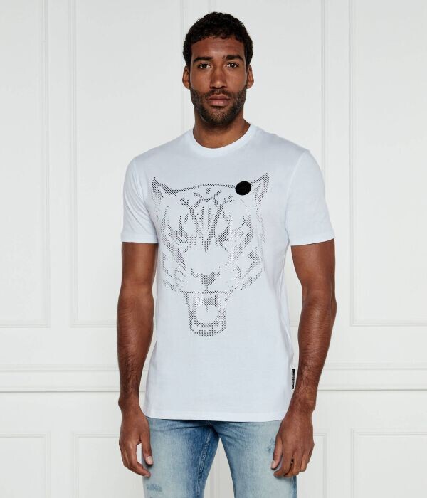 Футболка Plein Sport Lamina Tiger, белый 
Футболка Plein Sport Lamina Tiger, белый