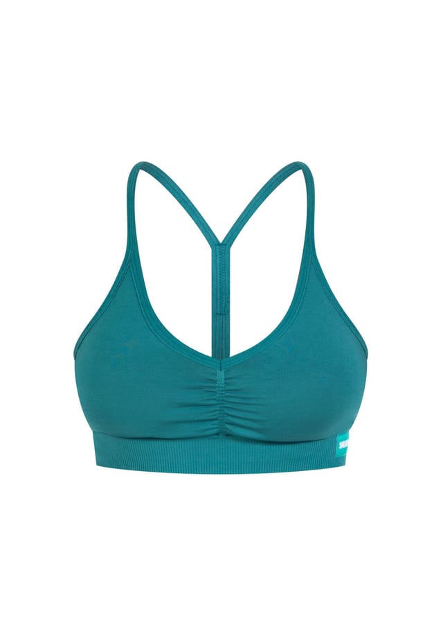 Спортивный бюстгальтер сплошной значок среза Smilodox, зеленый 
Спортивный бюстгальтер сплошной значок среза Smilodox, зеленый