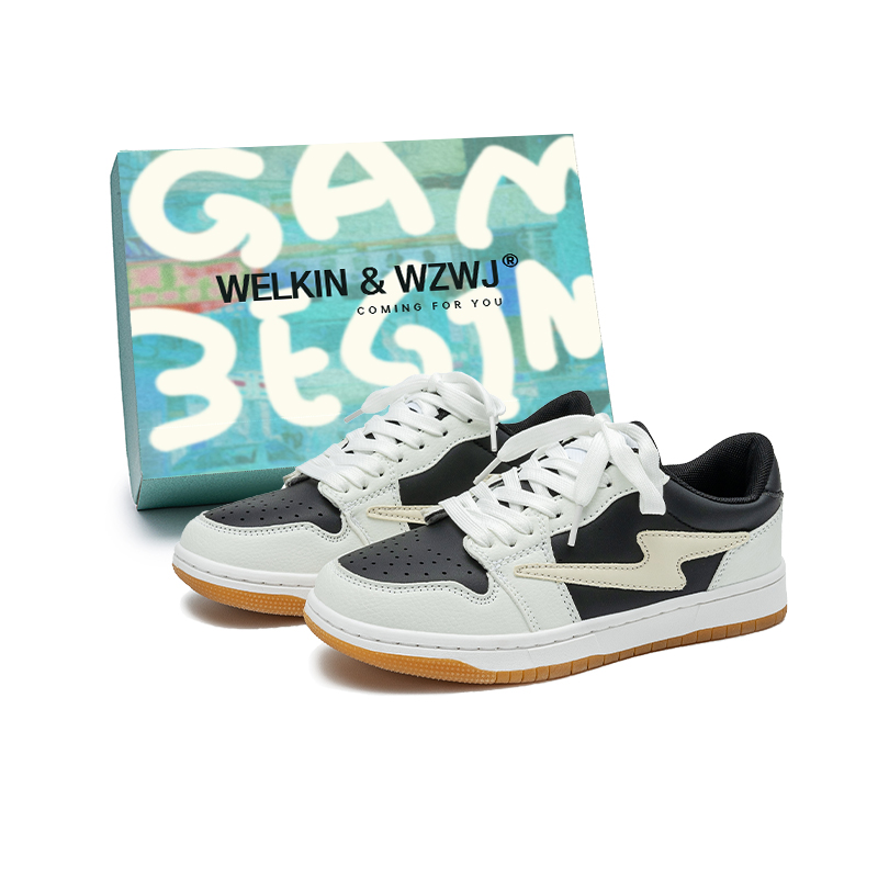 WELKIN&WZWJ Низкие скейтерские кроссовки унисекс бело-черные, цвет White Black
WELKIN&WZWJ Низкие скейтерские кроссовки унисекс бело-черные, цвет White Black