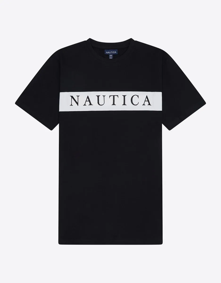 Футболка мужская с круглым вырезом и короткими рукавами Nautica, черный
Футболка мужская с круглым вырезом и короткими рукавами Nautica, черный