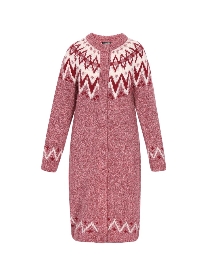 DreiMaster Женский кардиган бордового цвета с разноцветными вставками
DreiMaster Женский кардиган бордового цвета с разноцветными вставками