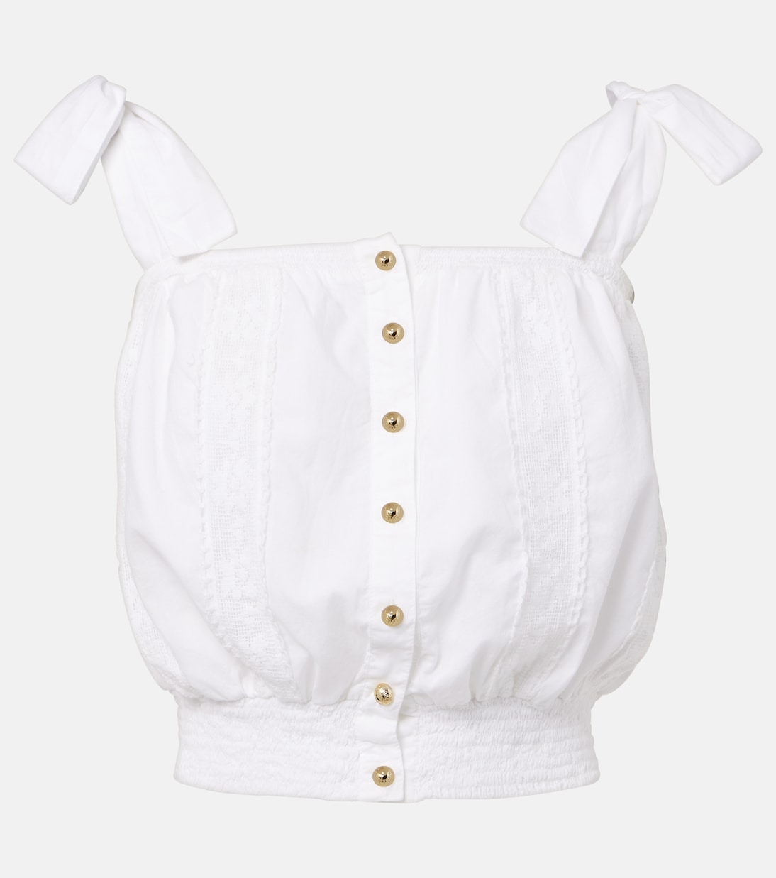 Хлопковая блуза с кружевной отделкой Giulia Melissa Odabash, белый
Хлопковая блуза с кружевной отделкой Giulia Melissa Odabash, белый