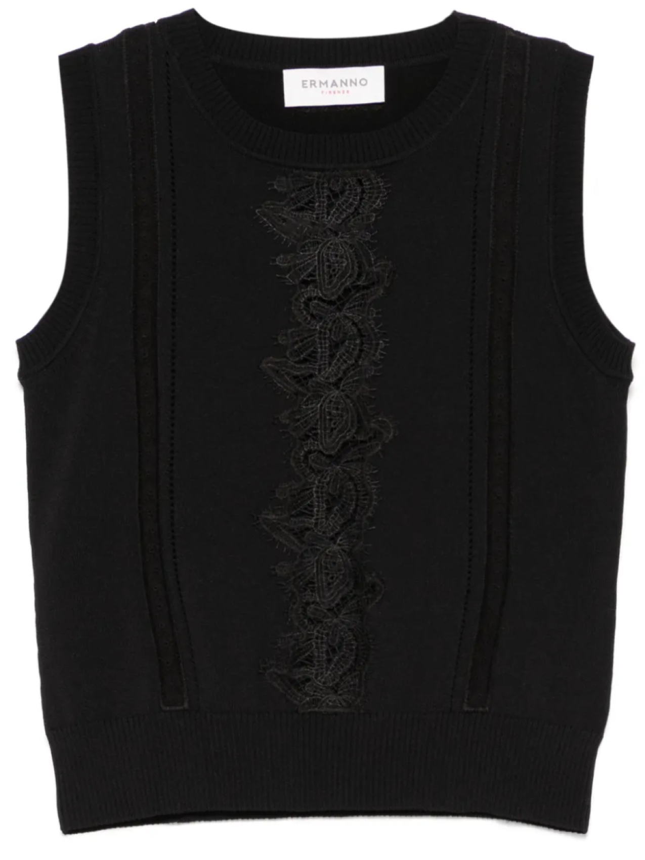 ERMANNO FIRENZE топ с кружевом, черный
ERMANNO FIRENZE топ с кружевом, черный