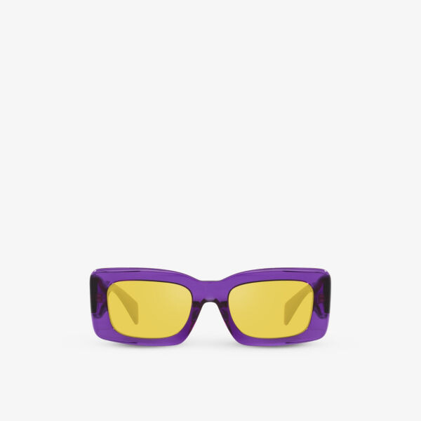 Cолнцезащитные очки из ацетата в прямоугольной оправе с фирменным логотипом Versace, фиолетовый
Cолнцезащитные очки из ацетата в прямоугольной оправе с фирменным логотипом Versace, фиолетовый