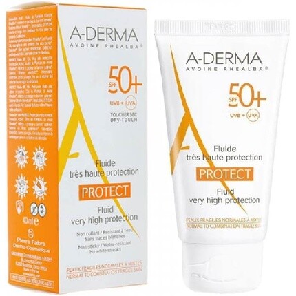 Protect Invisible Fluid Очень высокая защита Spf50+ 40 мл, A-Derma
Protect Invisible Fluid Очень высокая защита Spf50+ 40 мл, A-Derma