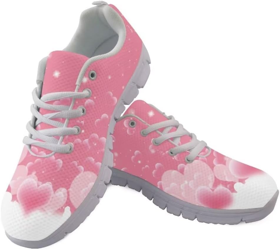 Женские кроссовки Jeiento Fashion для прогулок на открытом воздухе, дышащие сетчатые кроссовки для тренировок и повседневной носки, мужские спортивные беговые кроссовки, обувь на День святого Валентина, Pink Hearts Cloud
Женские кроссовки Jeiento Fashion для прогулок на открытом воздухе, дышащие сетчатые кроссовки для тренировок и повседневной носки, мужские спортивные беговые кроссовки, обувь на День святого Валентина, Pink Hearts Cloud
