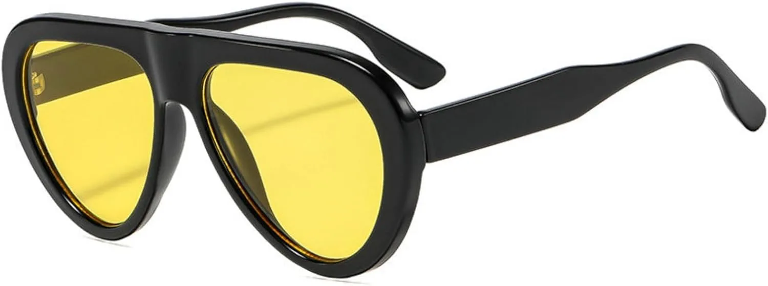 Willochra Винтажные большие солнцезащитные очки-пилот для женщин, модные очки для активного отдыха, трендовый дизайн, защита от УФ-излучения UV400, черные очки, C6
Willochra Винтажные большие солнцезащитные очки-пилот для женщин, модные очки для активного отдыха, трендовый дизайн, защита от УФ-излучения UV400, черные очки, C6