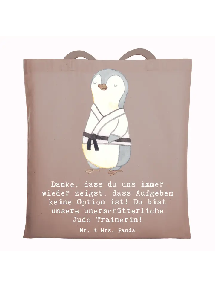 Сумка для переноски Mr & Mrs Panda Unerschütterliche Judo Trainerin mi, пастельно-коричневый
Сумка для переноски Mr & Mrs Panda Unerschütterliche Judo Trainerin mi, пастельно-коричневый