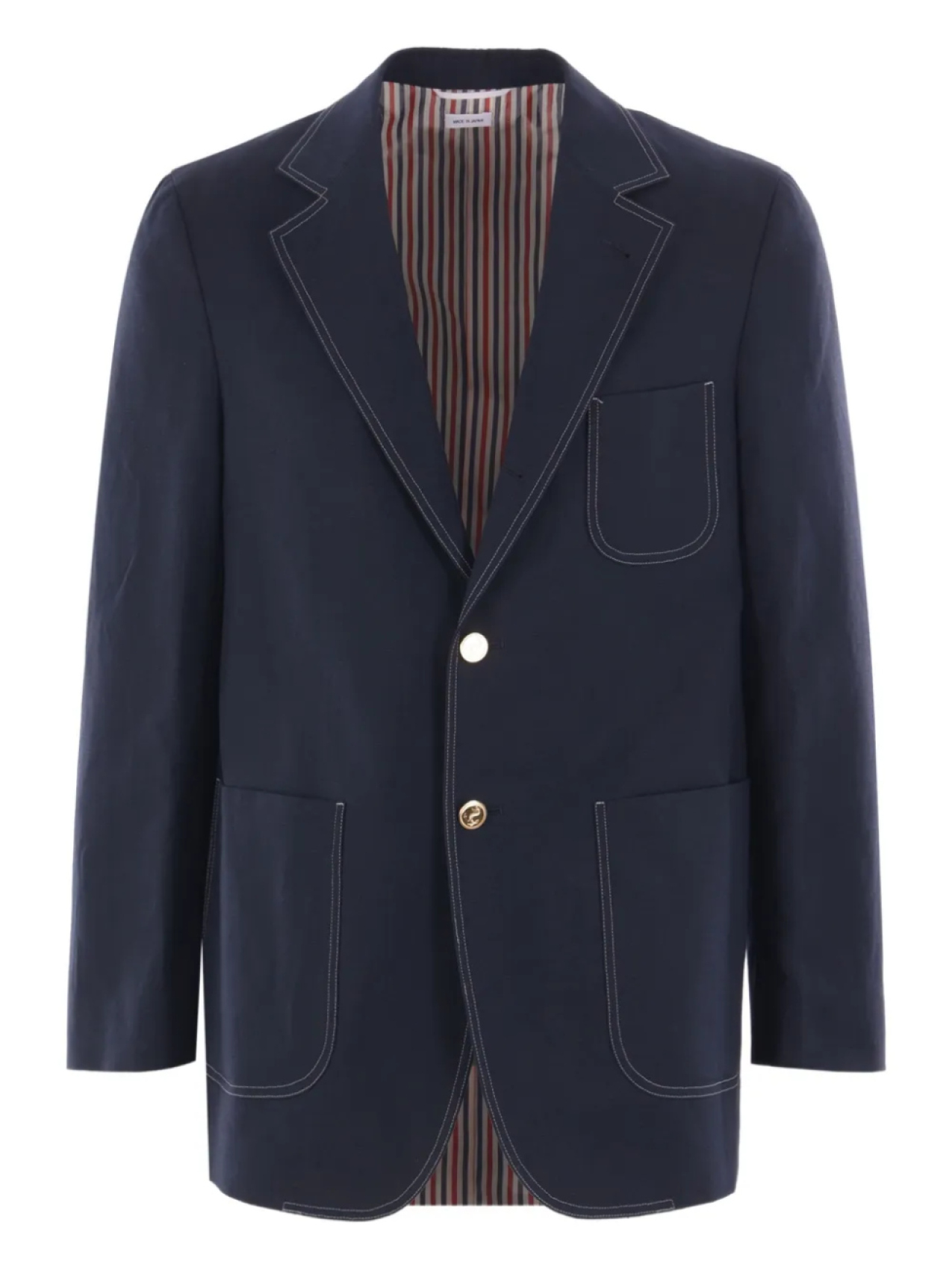 Однобортный блейзер Thom Browne, синий
Однобортный блейзер Thom Browne, синий