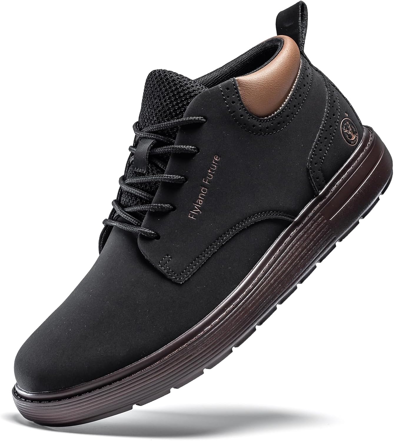 Мужские модные кроссовки FLYLAND, ботинки Чука из кожи, шнуровка, легкие вечерние ботинки, обувь для прогулок и вождения, черный
Мужские модные кроссовки FLYLAND, ботинки Чука из кожи, шнуровка, легкие вечерние ботинки, обувь для прогулок и вождения, черный