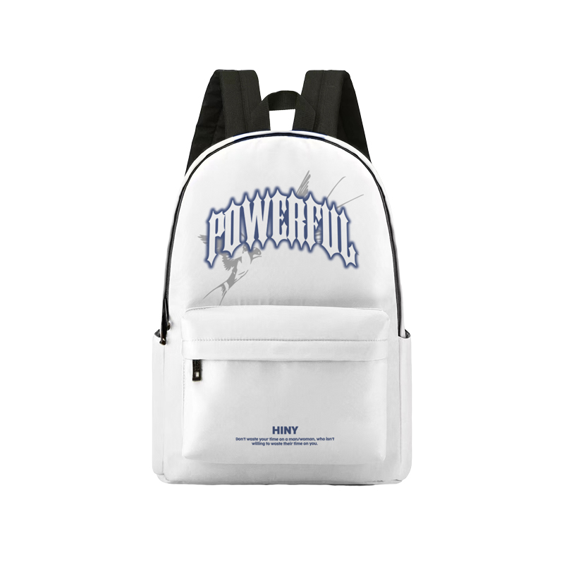 HINY Полиэстеровый рюкзак унисекс белый, One Size 3
HINY Полиэстеровый рюкзак унисекс белый, One Size 3