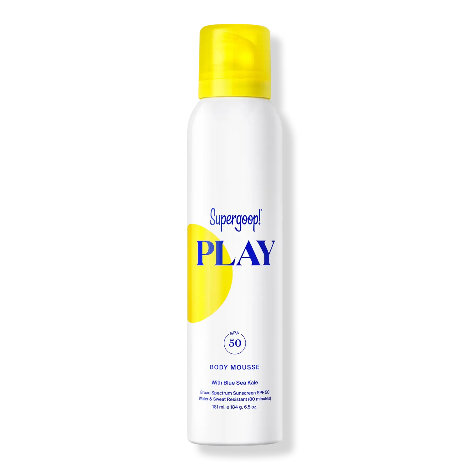 Мусс для тела PLAY с солнцезащитным фактором SPF 50 Supergoop!, 6.5 oz
Мусс для тела PLAY с солнцезащитным фактором SPF 50 Supergoop!, 6.5 oz