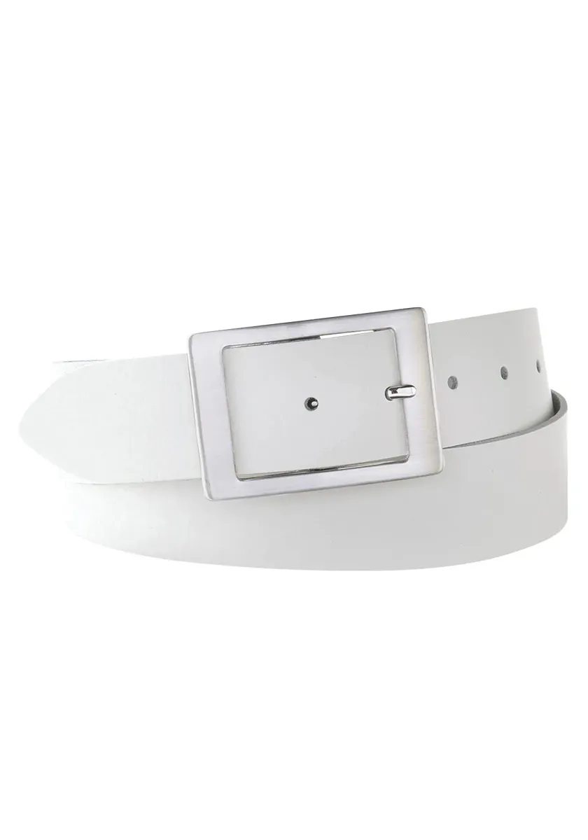 Кожаный ремень BERND GÖTZ, широкий вид, с прямоугольной застежкой, белый
Кожаный ремень BERND GÖTZ, широкий вид, с прямоугольной застежкой, белый